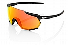 100% Racetrap 2.0 Sunglasses Soft Tact Black/HiPER Red Multilayer Mirror Lens