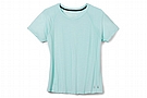 Smartwool Womens Merino Sport 120 Short Sleeve Tee Bleached Aqua Heather