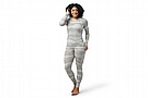 Smartwool Womens Merino 250 Base Layer Pattern Crew Light Grey Mountain Scape