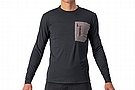 Castelli Mens Unlimited Merino Long Sleeve Light Black/Nickel Gray