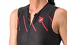 Castelli Womens Free Sanremo Tri Suit Sleeveless Black/Hibiscus