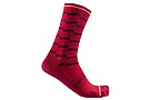 Castelli Mens Unlimited 18 Sock Dark Red/Bordeaux
