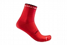 Castelli Womens Rosso Corsa 11 Sock Hibiscus