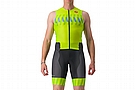 Castelli Mens Free Sanremo 2 Tri Suit Sleeveless Electric Lime/Niagara Blue