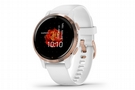 Garmin Venu 2S GPS Smartwatch Rose Gold Bezel w/White/Silicone Band