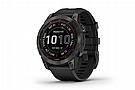 Garmin Fenix 7 Sapphire Solar Titanium GPS Watch Carbon Gray DLC Titanium/Black Band