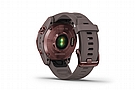 Garmin Fenix 7S Sapphire Solar GPS Watch Dark Bronze Titanium/Shale Gray Band