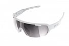 POC DO Half Blade Sunglasses Hydrogen White - Violet/Silver Mirror