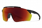 Smith Ruckus PivLock Sunglasses Matte Black - ChromaPop Red Mirror Lenses