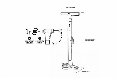 blackburn piston 2 floor pump