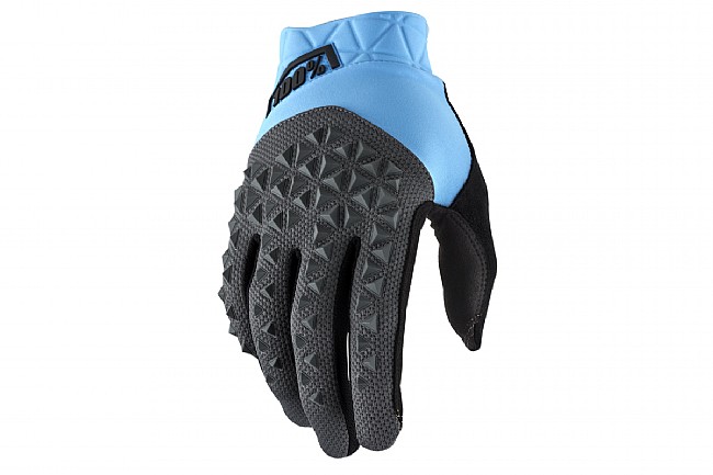 100% Geomatic Gloves Cyan/Charcoal