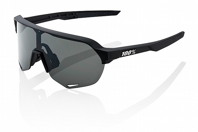 100% S2 Sunglasses Soft Tact Black - Smoke Lenses