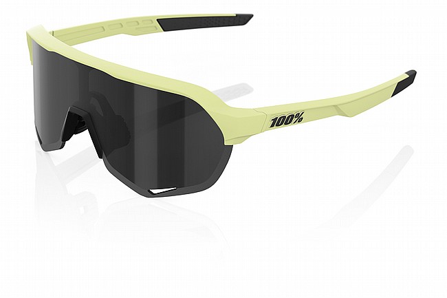 100% S2 Sunglasses Soft Tact Glow/Black Mirror Lens