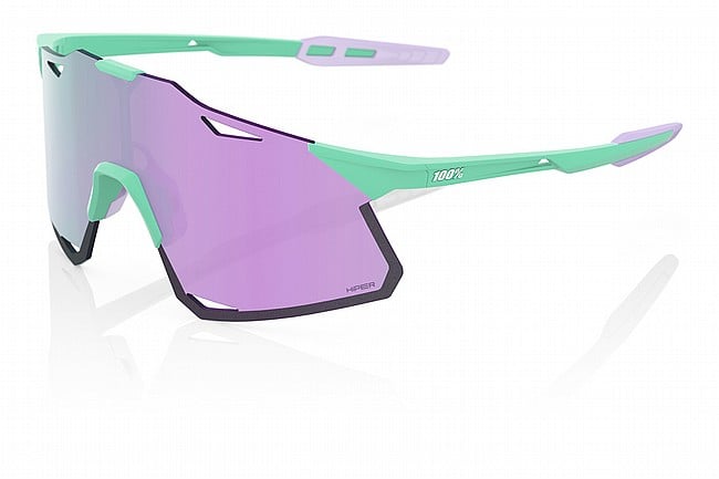 100% Hypercraft Sunglasses Soft Tact Mint/HiPER Lavender Mirror Lens