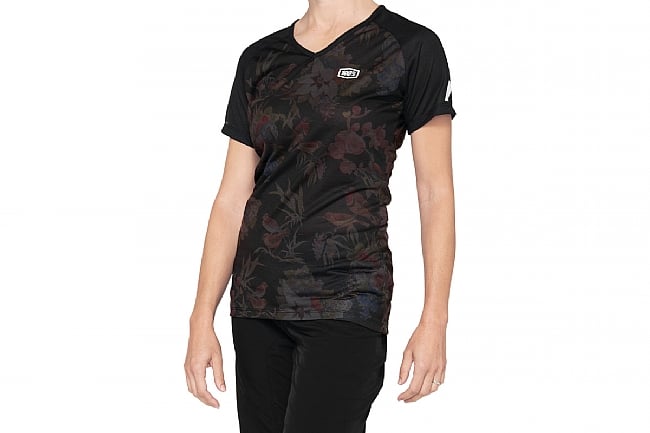 100% Womens Airmatic Jersey Black Floral