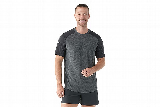 Smartwool Mens Active Mesh Short Sleeve (Past Season Color) Charcoal Heather