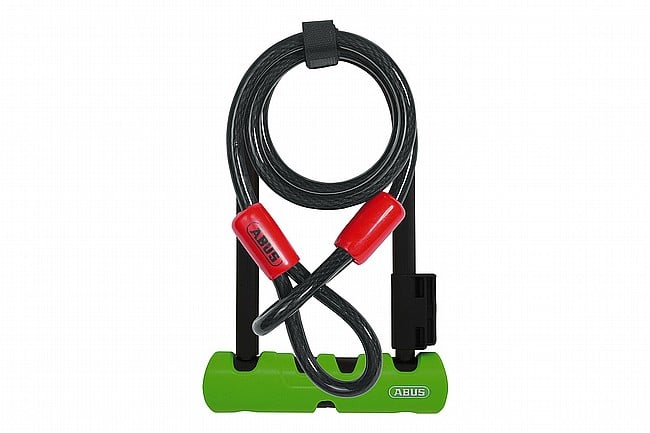 Abus Ultra 410 Mini 7 U-Lock & Cobra Cable Green
