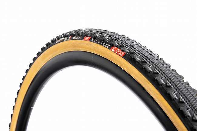 Challenge Chicane PRO Tubular Cyclocross Tire  Black/Tan - 700c x 33mm