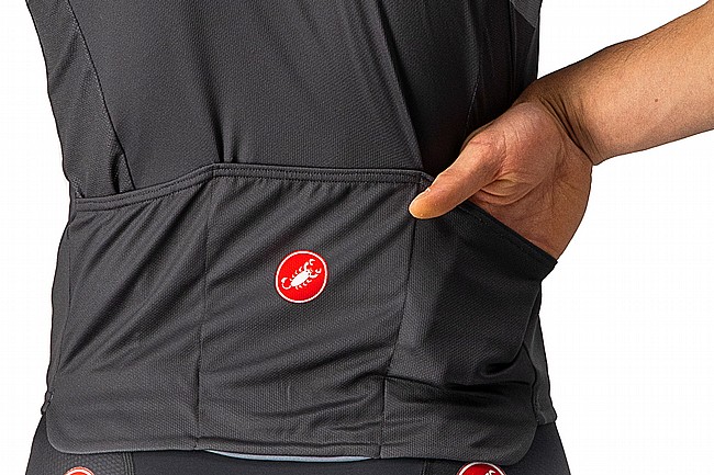 Castelli Mens A Blocco Jersey Light Black/Red-Dark Gray