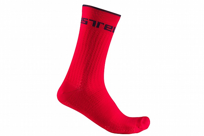 Castelli Mens Distanza 20 Sock Pompeian Red