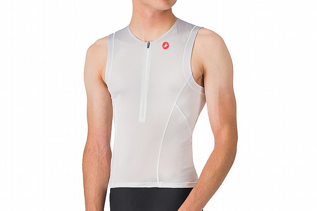 Castelli Mens Free Speed 3 Top White/Silver Grey