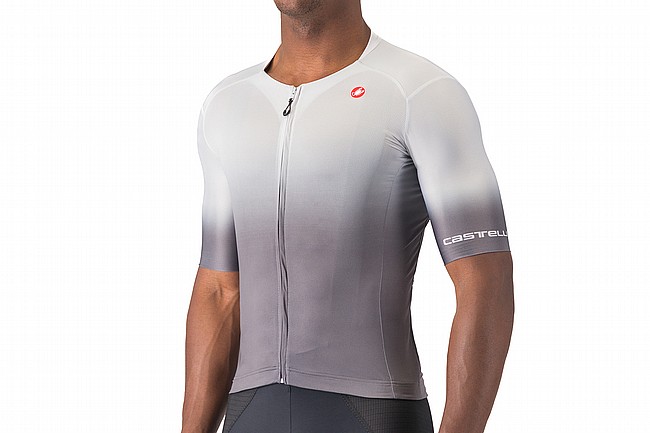 Castelli Mens UPF Jersey Silver Grey