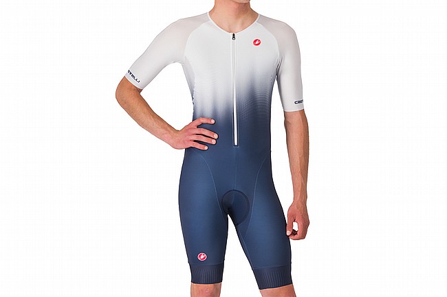 Castelli Mens Core Tri Suit Short Sleeve Belgian Blue/White