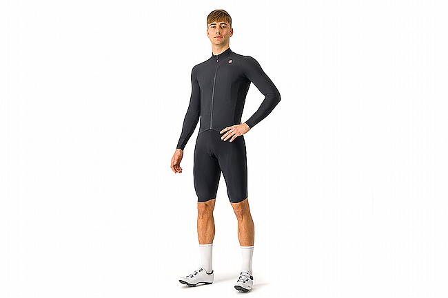 Castelli Mens Aero Race LS Jersey Light Black