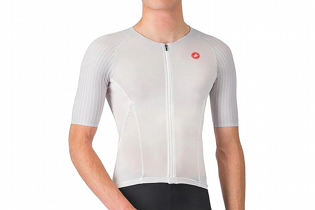 Castelli Mens Free Speed 3 Race Top White/Silver Grey