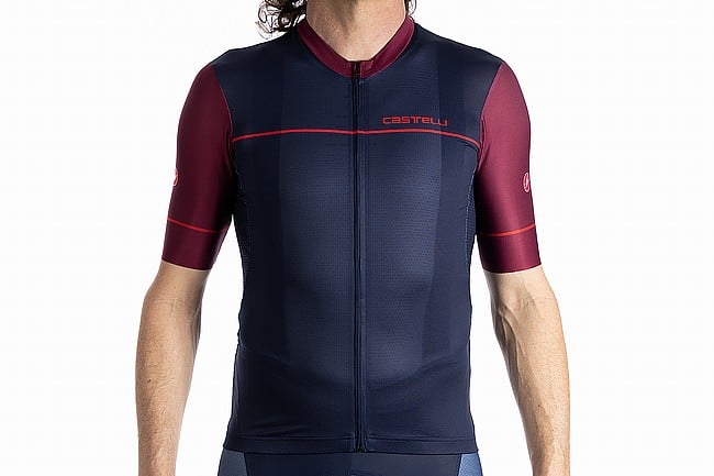 Castelli Mens Competizione 3 Jersey LTD Belgian Blue/Bordeaux Red