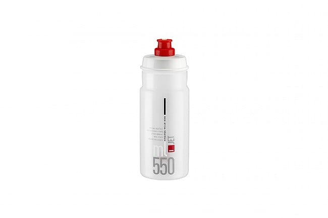 Elite Jet Water Bottle (550 ml) Clear w/ Red Logo