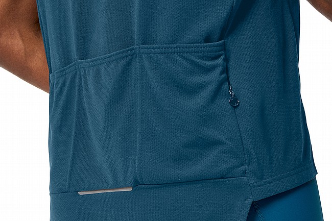 Endura Mens Loop SS Zipped Jersey Barra Blue