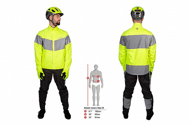 Endura Urban Luminite EN1150 Waterproof Jacket Hi-Viz Yellow
