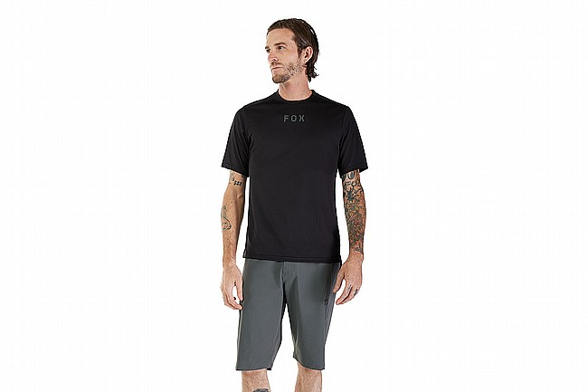 Fox Racing Mens Ranger SS Jersey - Wordmark Black