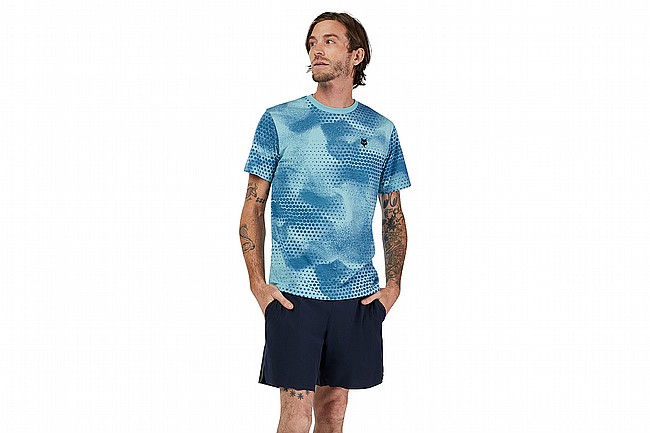 Fox Racing Mens AOP SS Tech Tee Vintage Wash