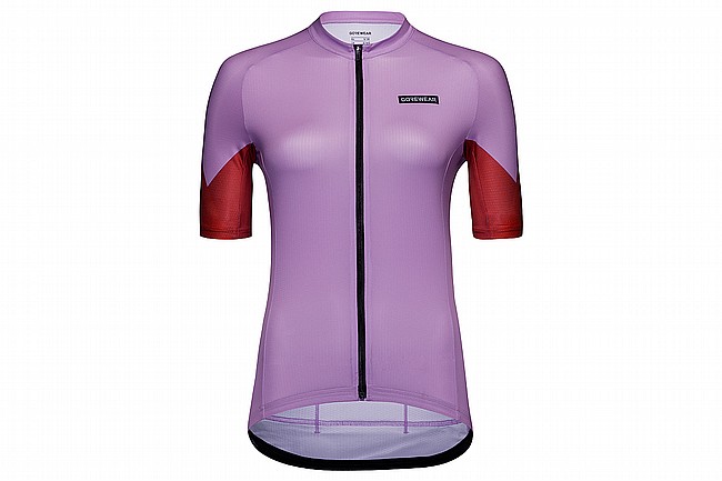 Gore Wear Womens Spirit Triangles Jersey Scrub Purple / Lab Red