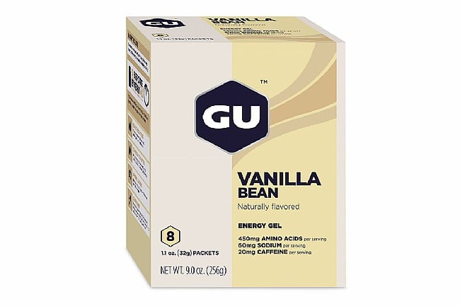 GU Energy Gels (Box of 8) Vanilla Bean