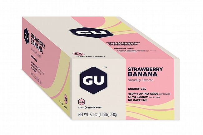 GU Energy Gels (Box of 24) Strawberry Banana 