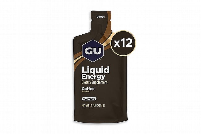 GU Liquid Energy Gel (Box of 12) Coffee (40mg Caffeine)