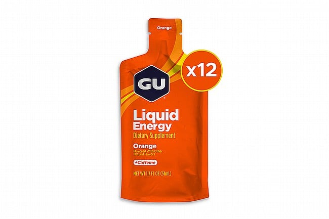GU Liquid Energy Gel (Box of 12) Orange (20mg Caffeine)