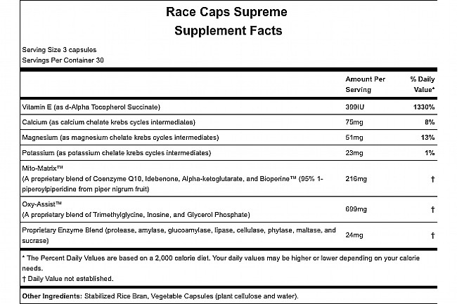 Hammer Nutrition Race Caps Supreme (90 Capsules) 