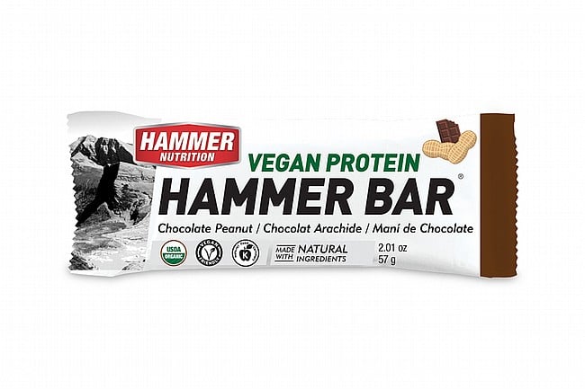 Hammer Nutrition Vegan Protein Bar (Box of 12) Chocolate Peanut