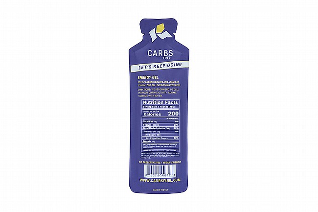 Carbs Fuel Original 50g Energy Gels Salted (Box of 12) 