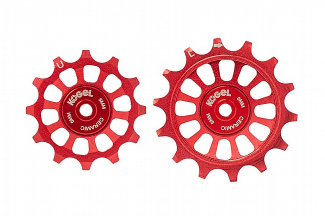 Kogel Oversized Pulley Wheels For R9100 & R8000/8100 Red - 12/14t, Road Seal