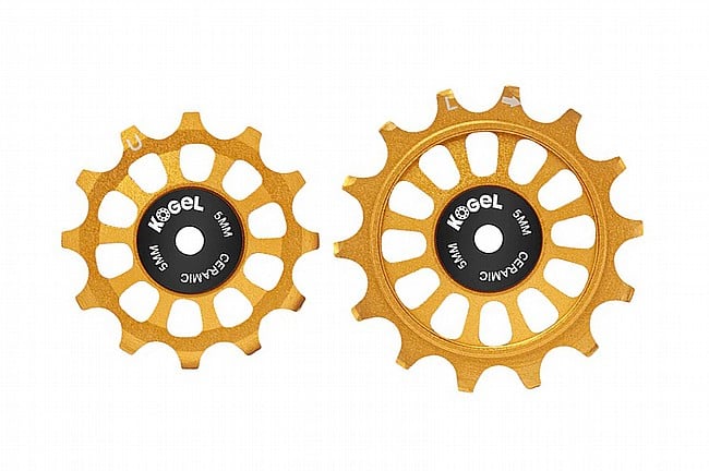 Kogel Oversized Pulley Wheels For Shimano R9200 Gold - 12/14t, Road Seal