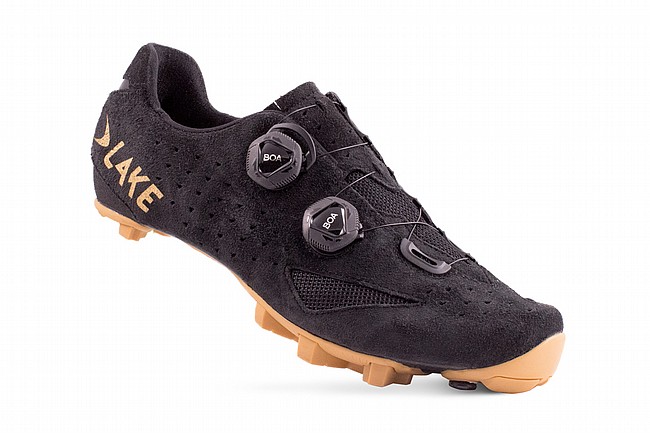 Lake MX238-X Wide Gravel Shoe Black / Gold