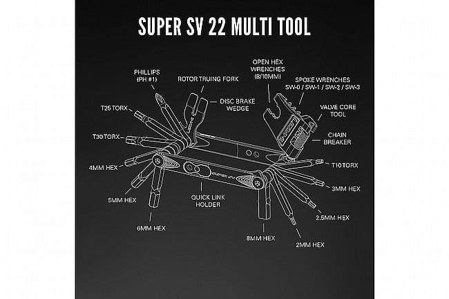 Lezyne Super SV Multi-Tool 22 - Silver