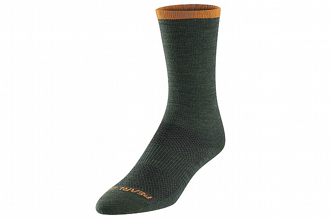 Pearl Izumi Mens Merino Air 7-inch Sock Urban Sage/Sunfire