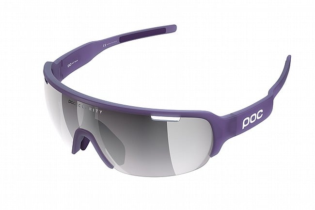 POC DO Half Blade Sunglasses Sapphire Purple Translucent-Violet/Silver Mirror