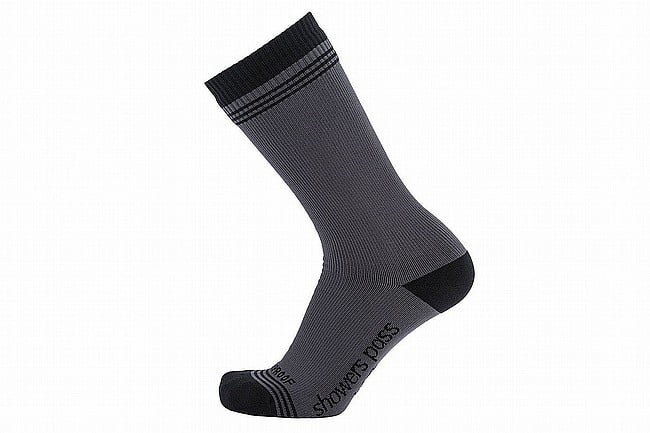 Showers Pass Crosspoint Waterproof Wool Crew Socks Grey/Black